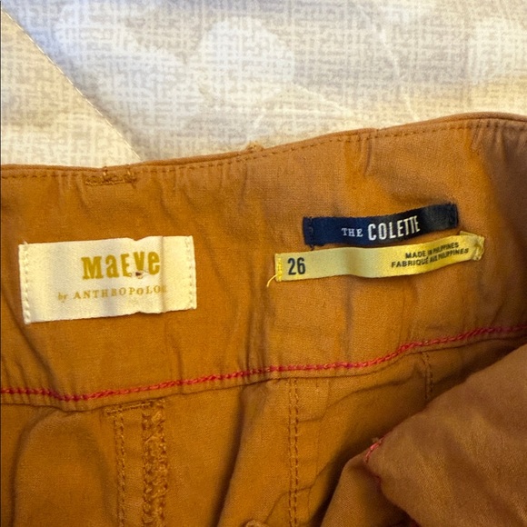 Anthropologie Maeve Golden Wide-Leg Pants - Picture 7 of 9